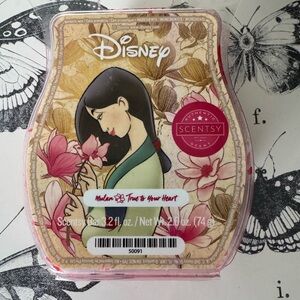 Scentsy Wax Melts ~ Disney Mulan: True to Your Heart ~ Discontinued NIP, As Is